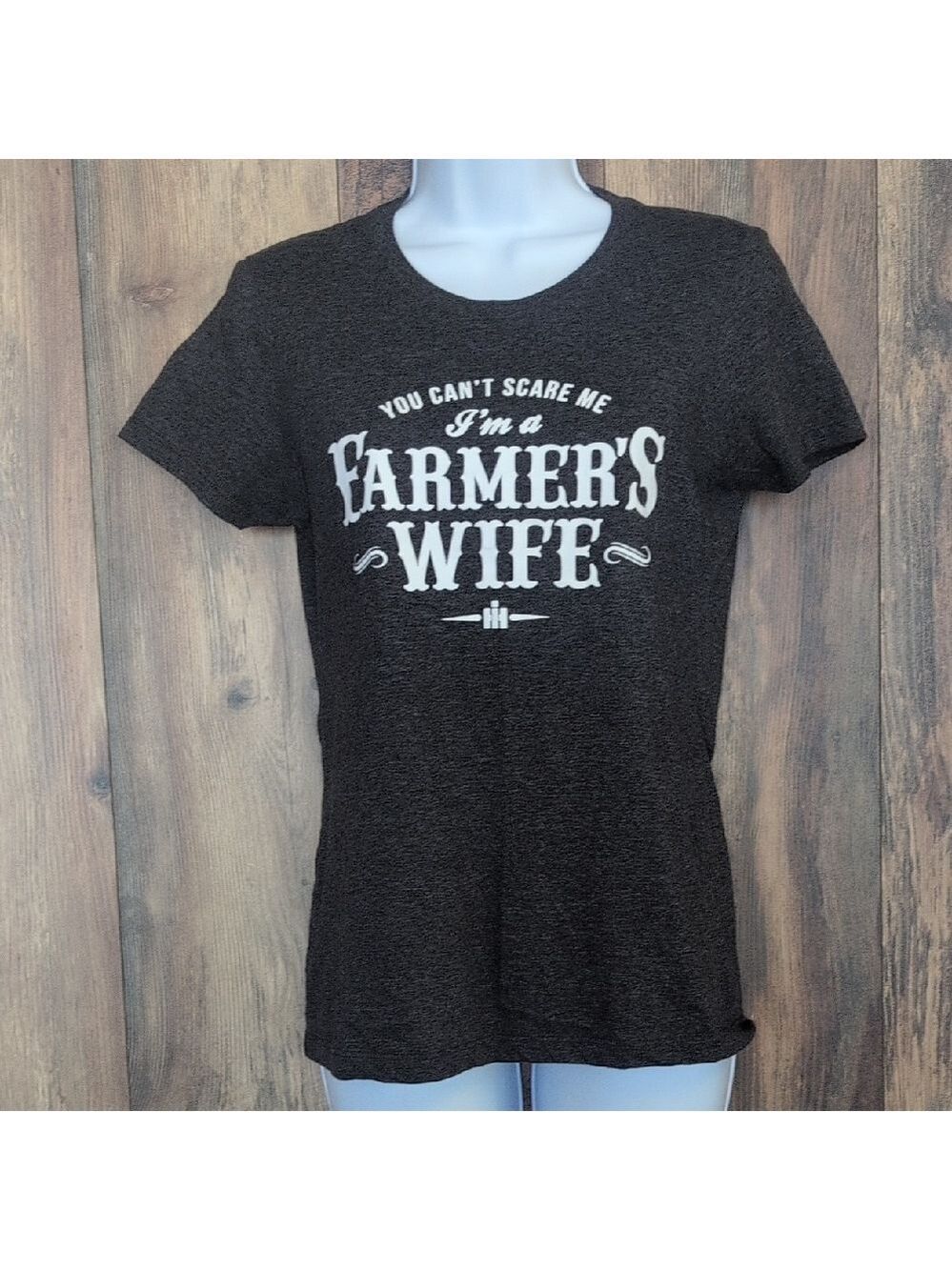 Case IH Farmer's Wife Charcoal T-Shirt Tee M M261